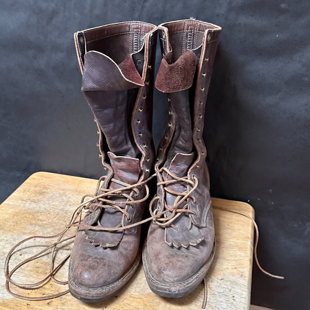 Justin Boots Vintage Granny Roper boot Size 10 - Picture 12 of 15